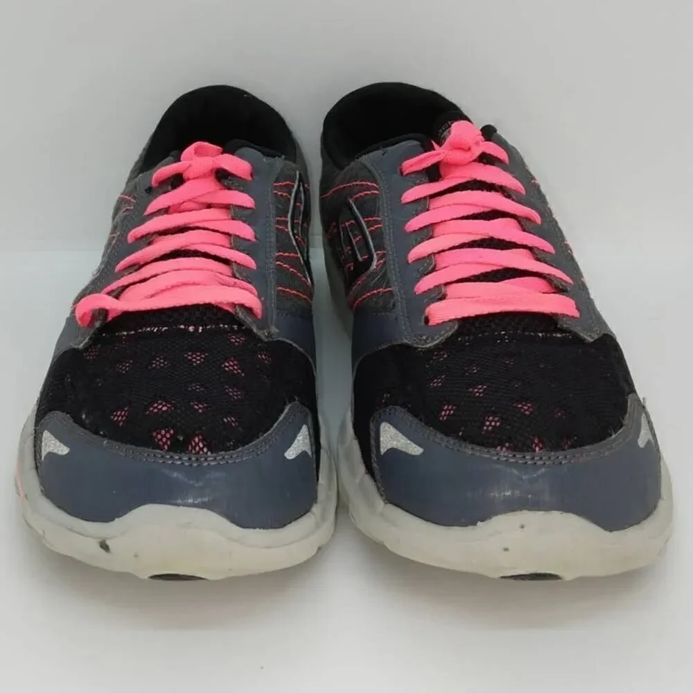 Skechers GoRun 3 Women's Pre-owned M-Strike Gray Running Sneakers - sz. 9